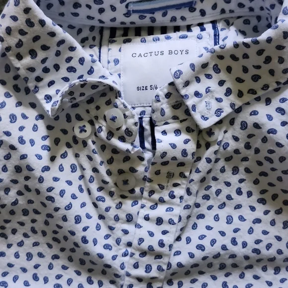 Kids' Lemon Print, Olive, and Polka Dot Shirts Set - Picture 4 of 4